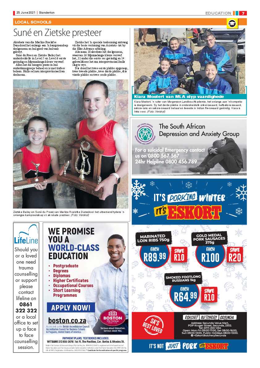 Standerton Advertiser 25 June 2021 page 7