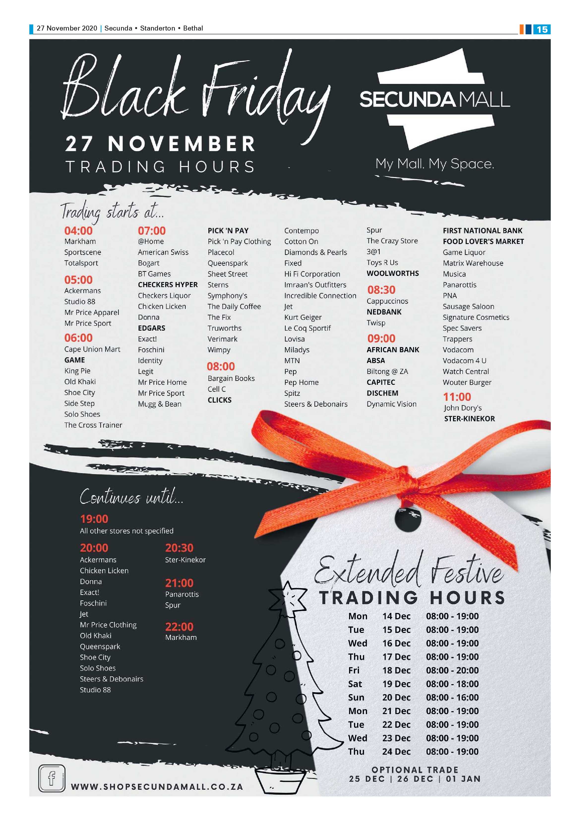 Standerton Advertiser 27 November 2020 page 15