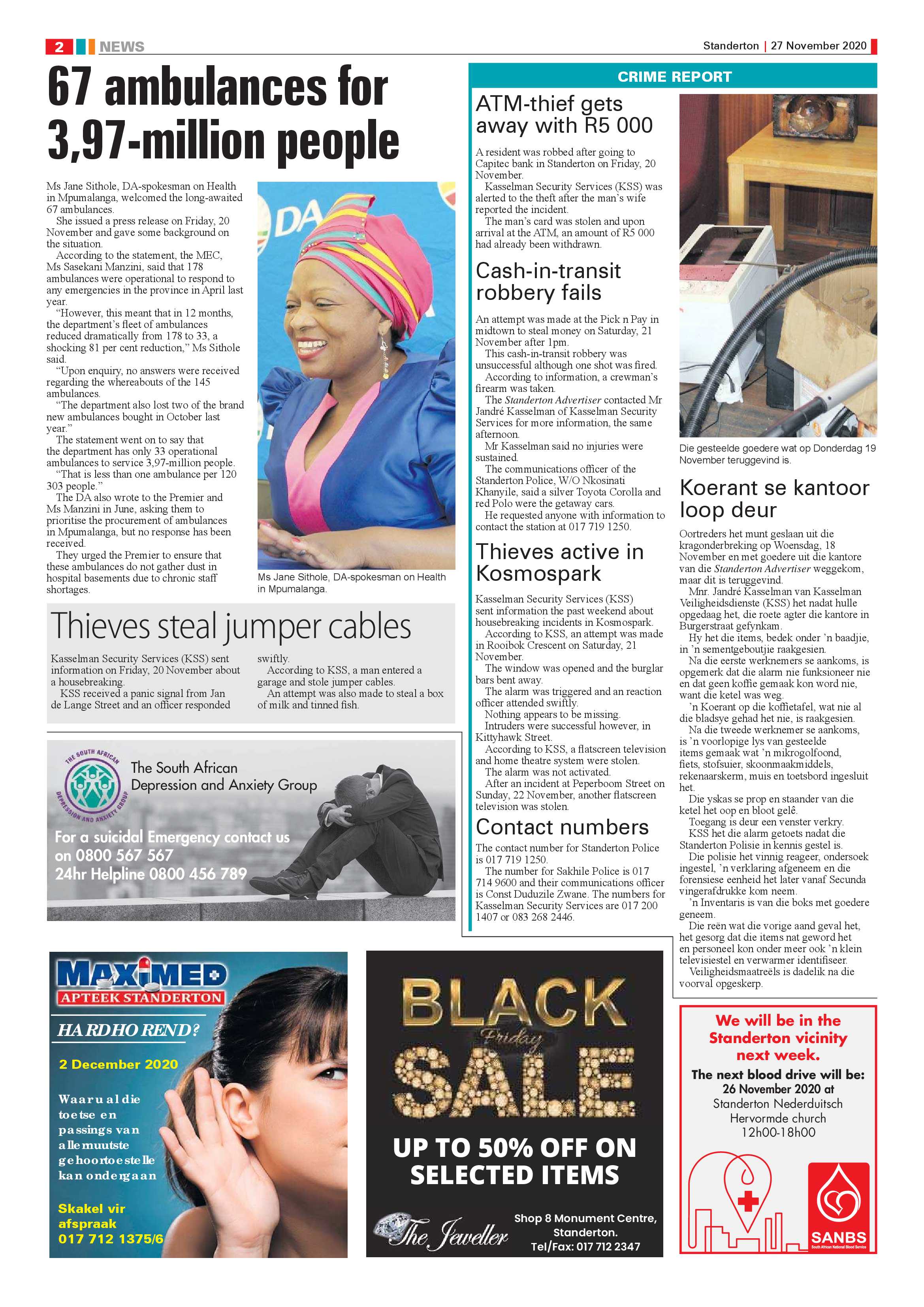 Standerton Advertiser 27 November 2020 page 2