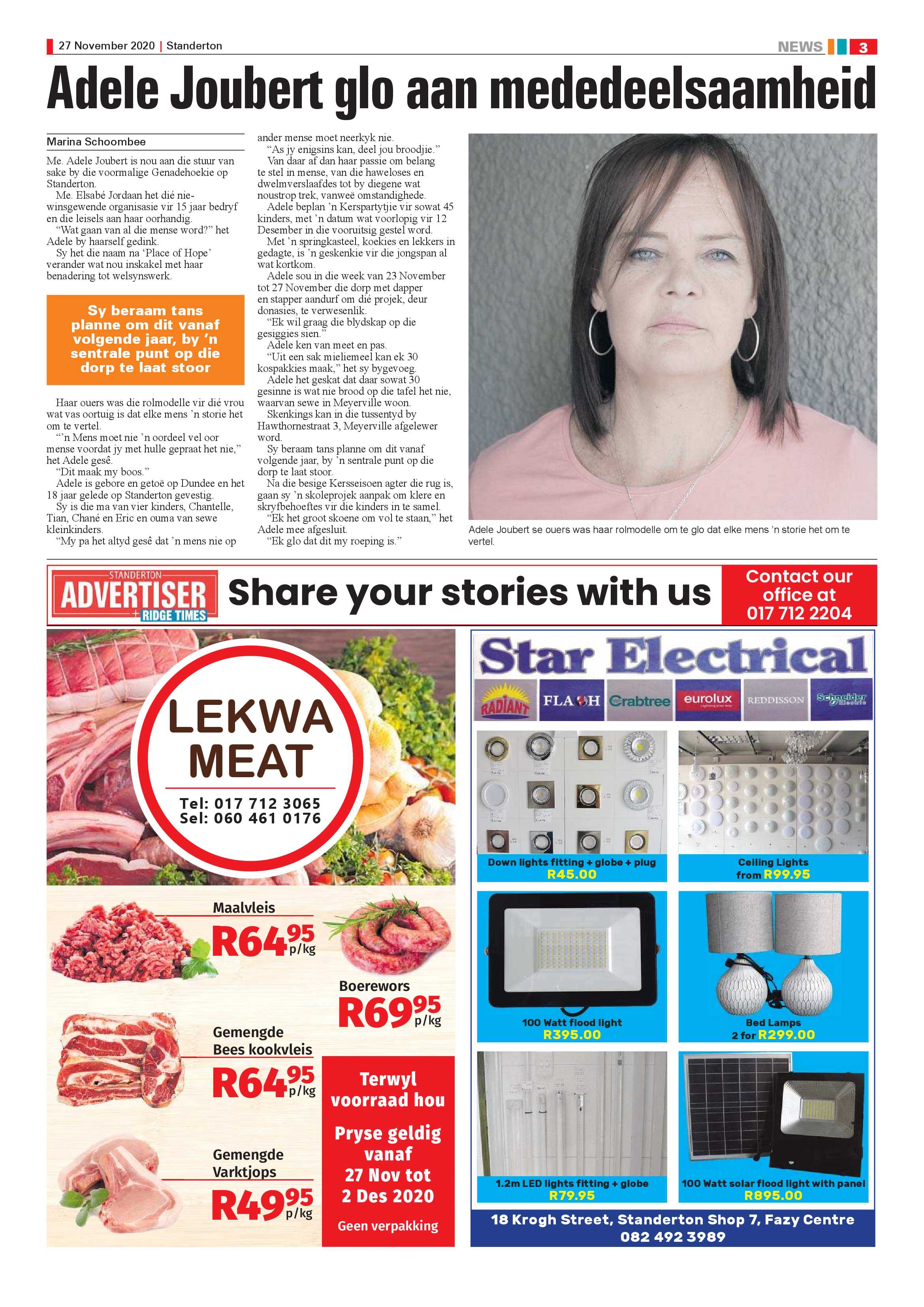 Standerton Advertiser 27 November 2020 page 3
