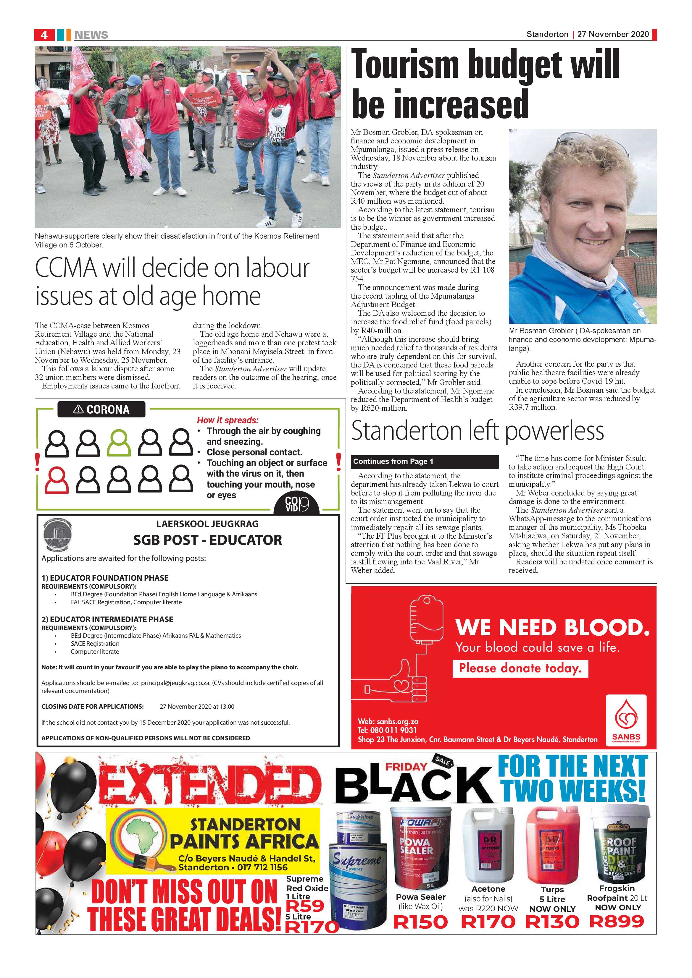 Standerton Advertiser 27 November 2020 page 4