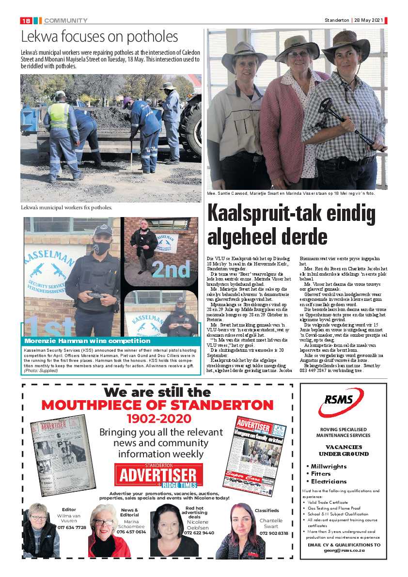 Standerton Advertiser 28 May 2021 page 18