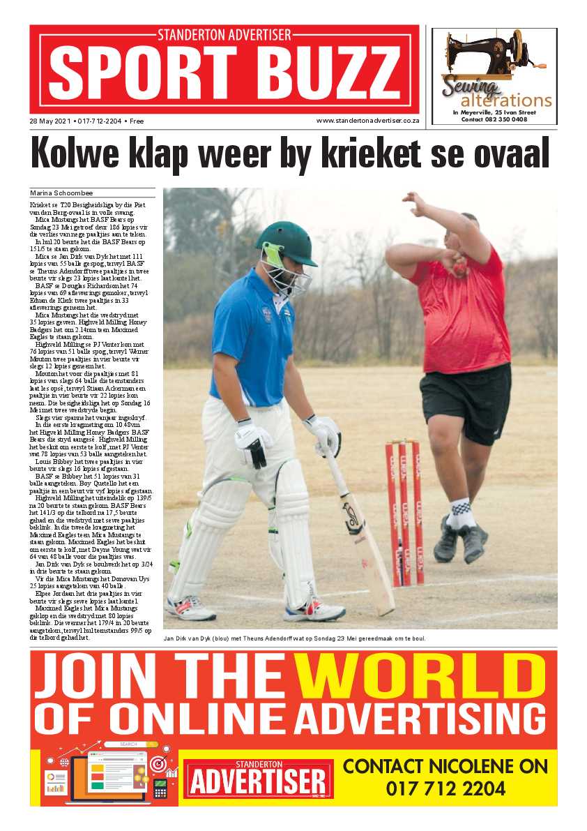 Standerton Advertiser 28 May 2021 page 20