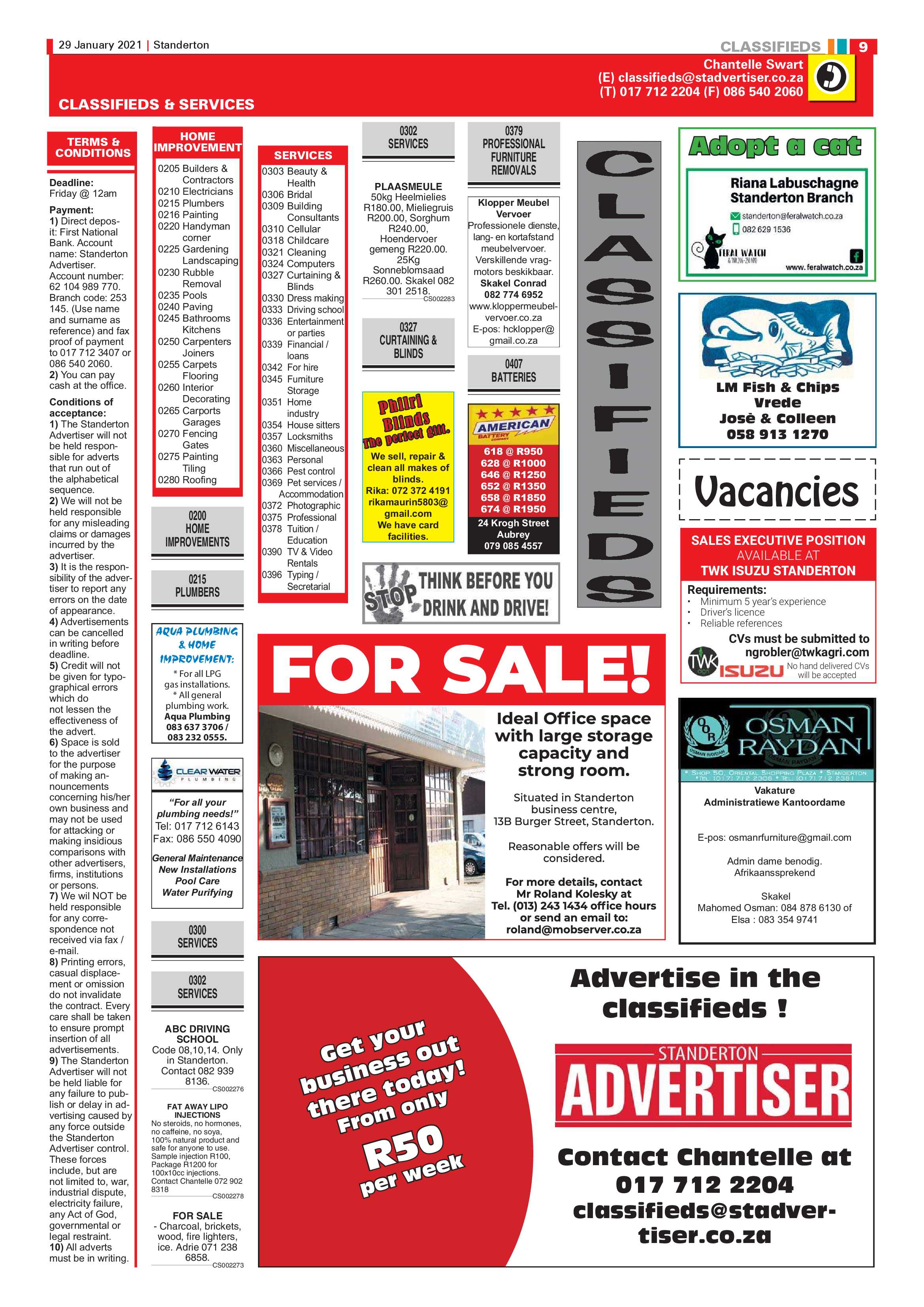 Standerton Advertiser 29 January 2021 page 9