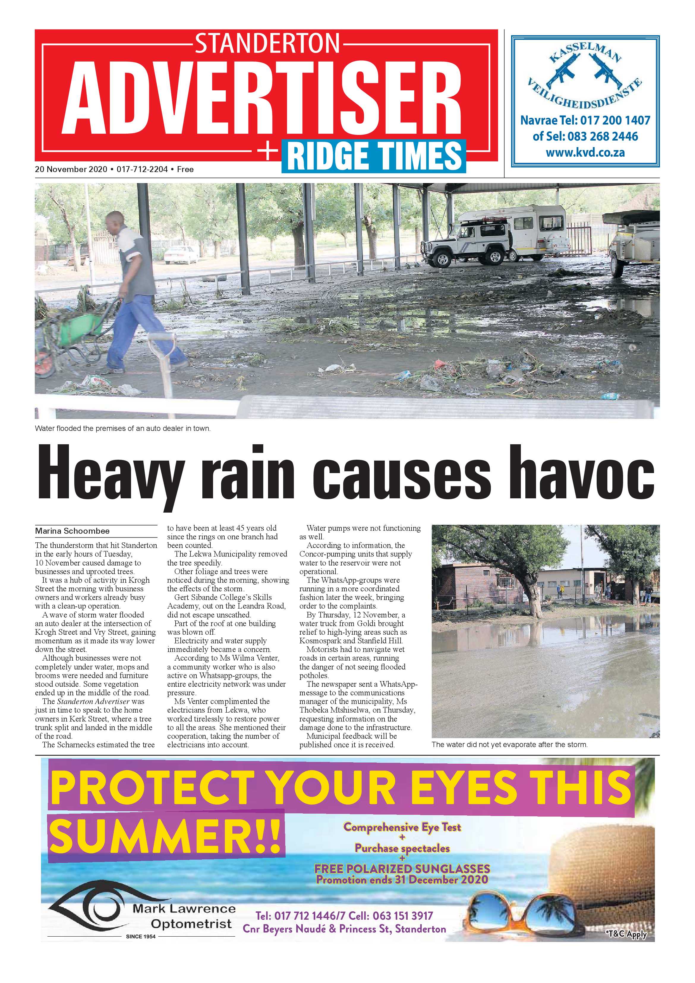 Standerton Advertiser 20 November 2020 page 1