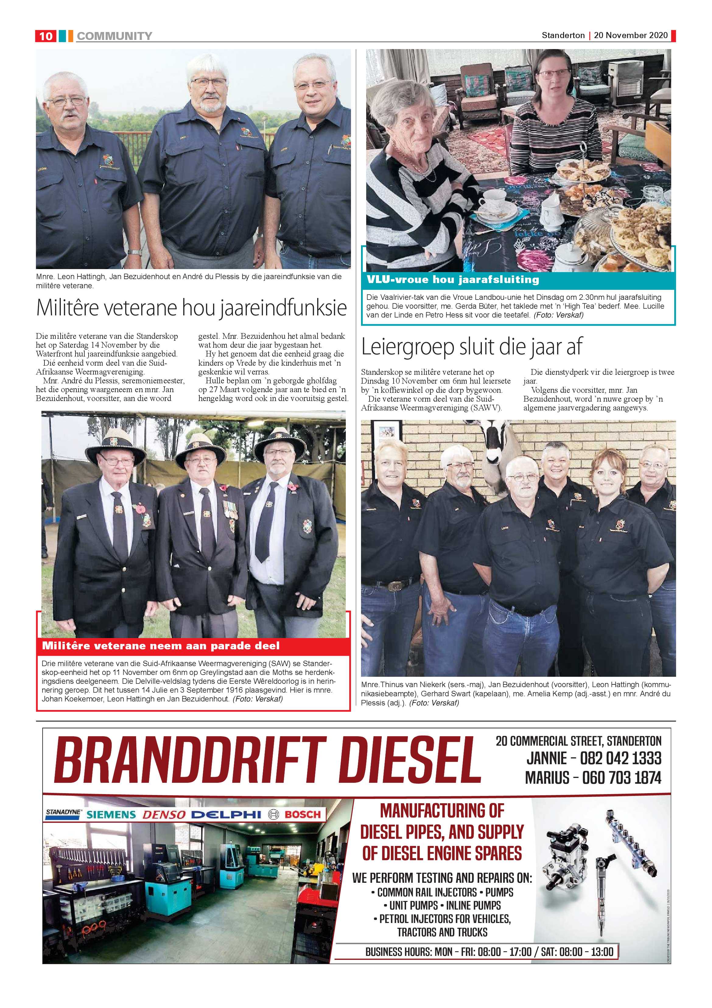 Standerton Advertiser 20 November 2020 page 10