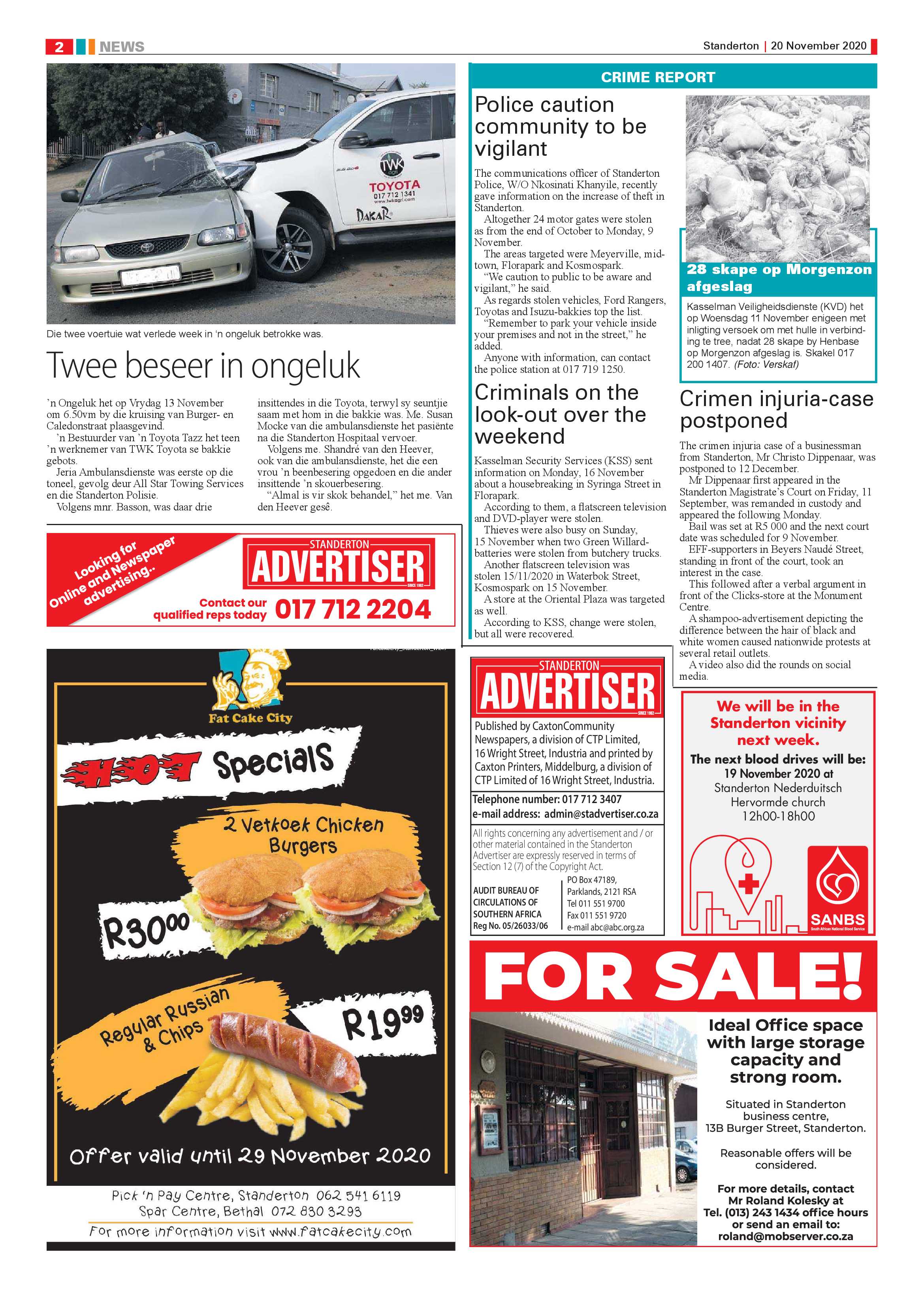 Standerton Advertiser 20 November 2020 page 2
