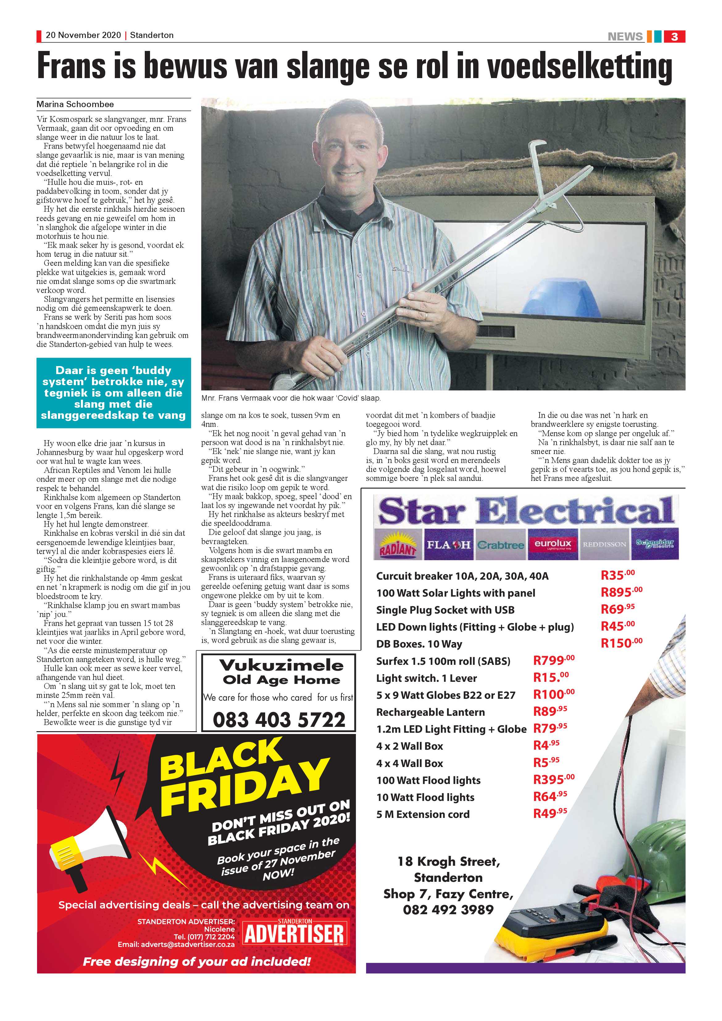 Standerton Advertiser 20 November 2020 page 3