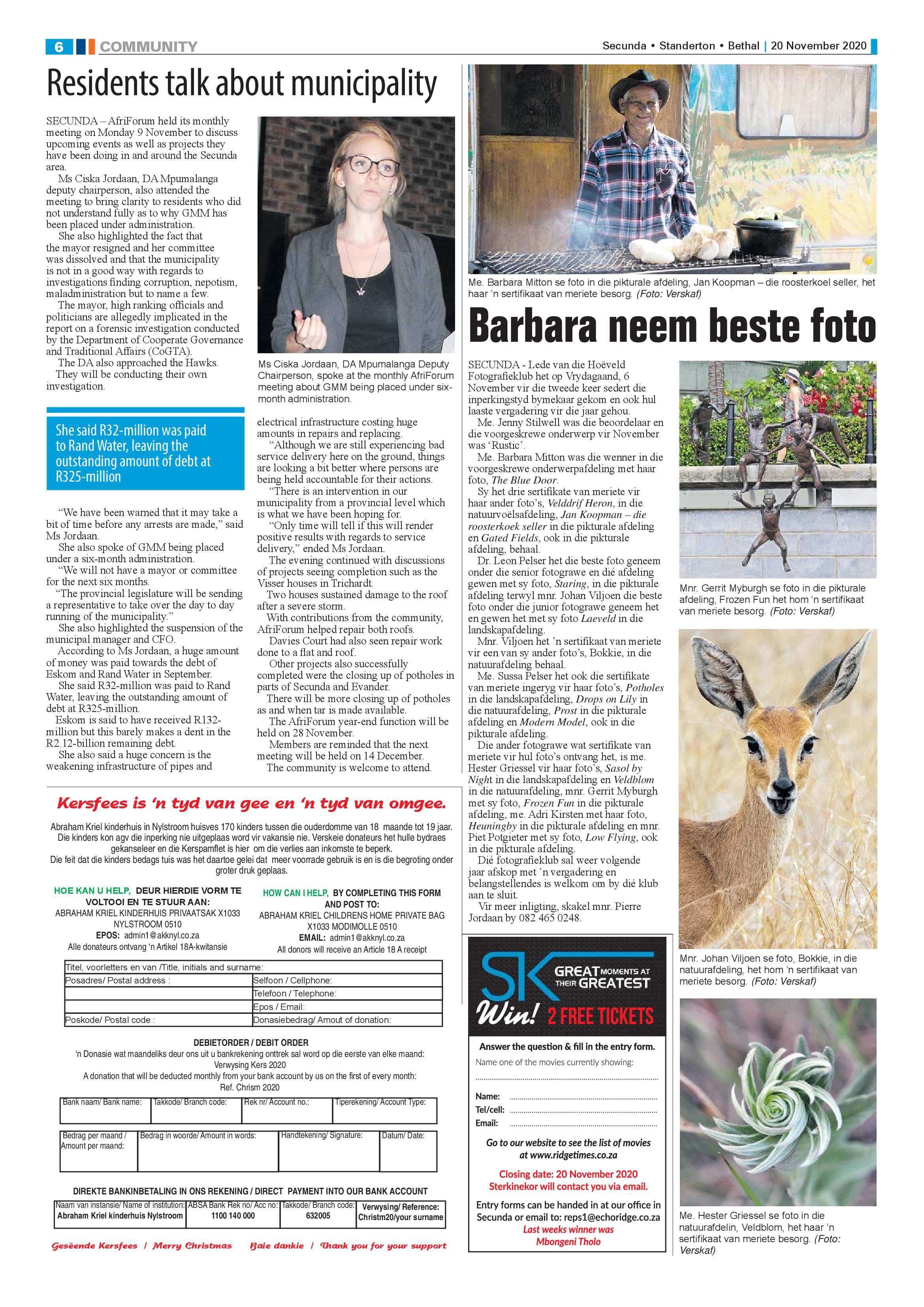Standerton Advertiser 20 November 2020 page 6