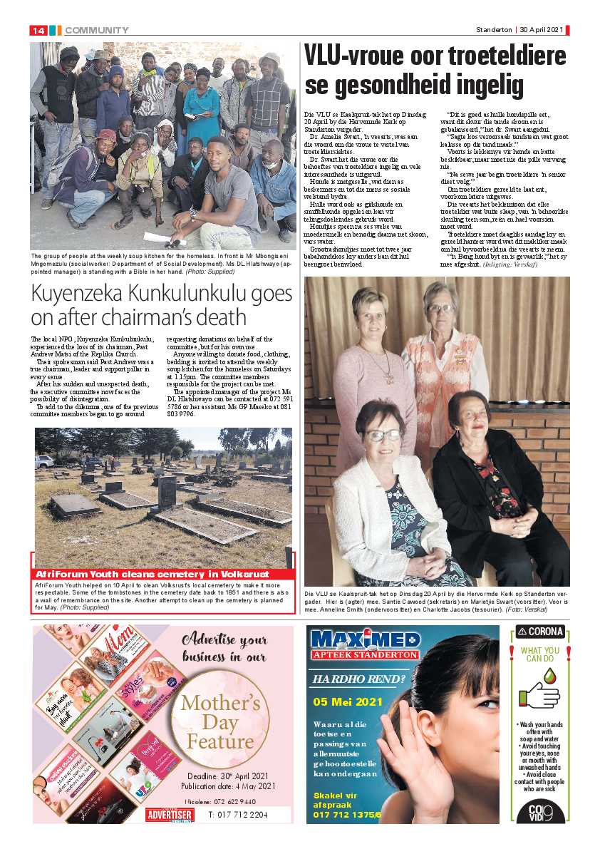 Standerton Advertiser 30 April 2021 page 14