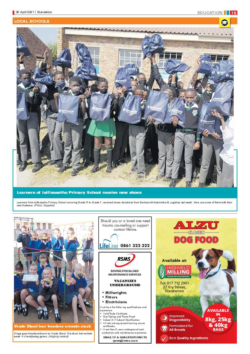 Standerton Advertiser 30 April 2021 page 15