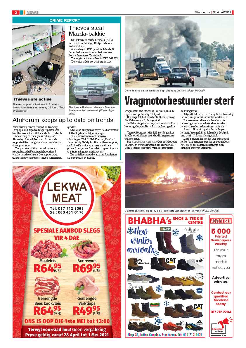 Standerton Advertiser 30 April 2021 page 2