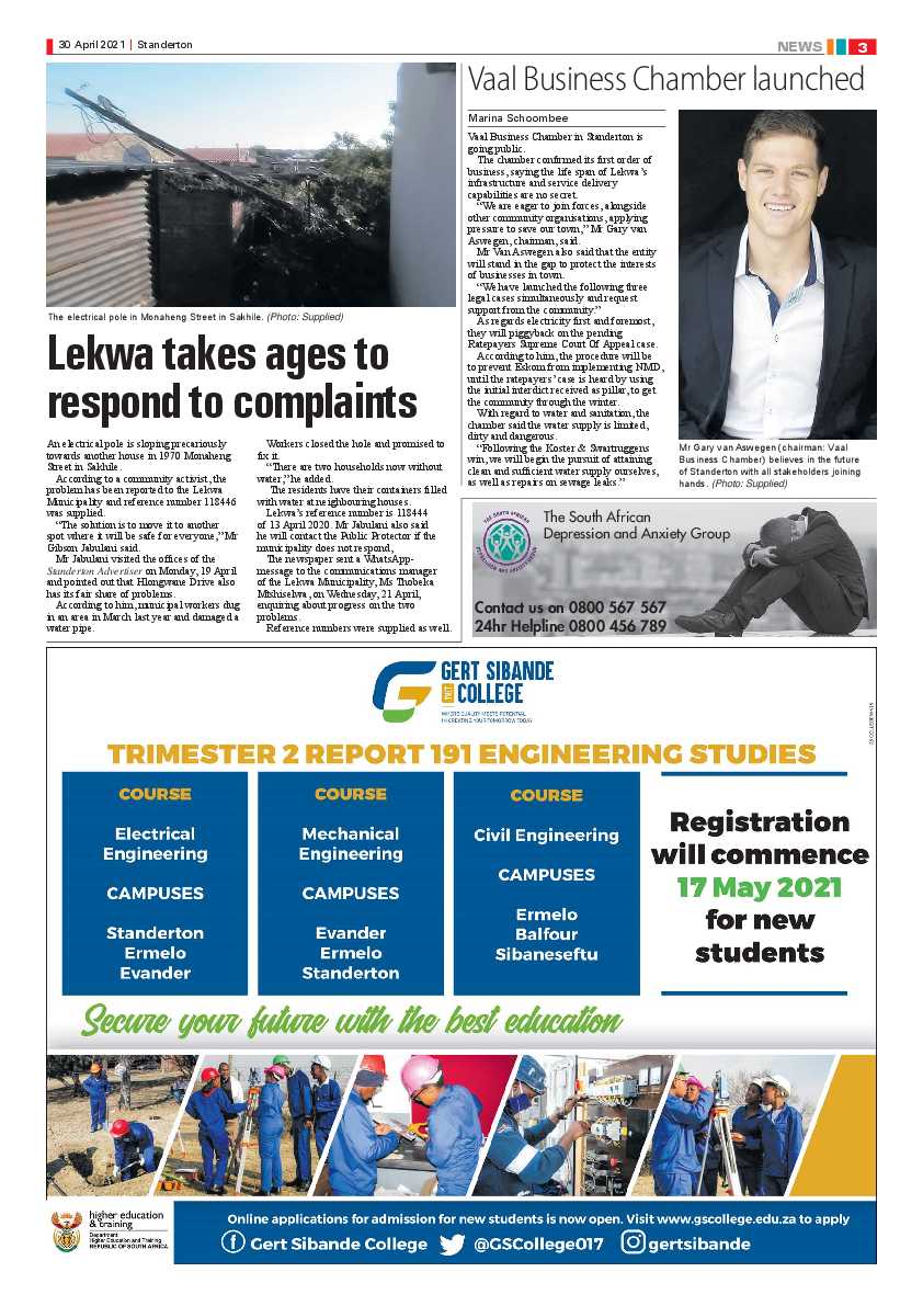 Standerton Advertiser 30 April 2021 page 3