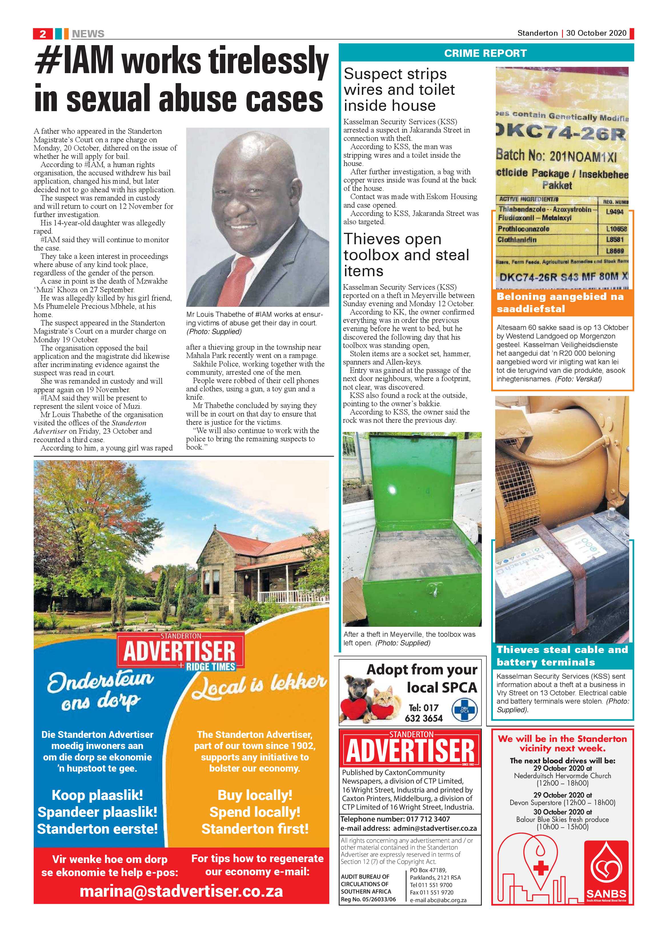 Standerton Advertiser 30 October 2020 page 2