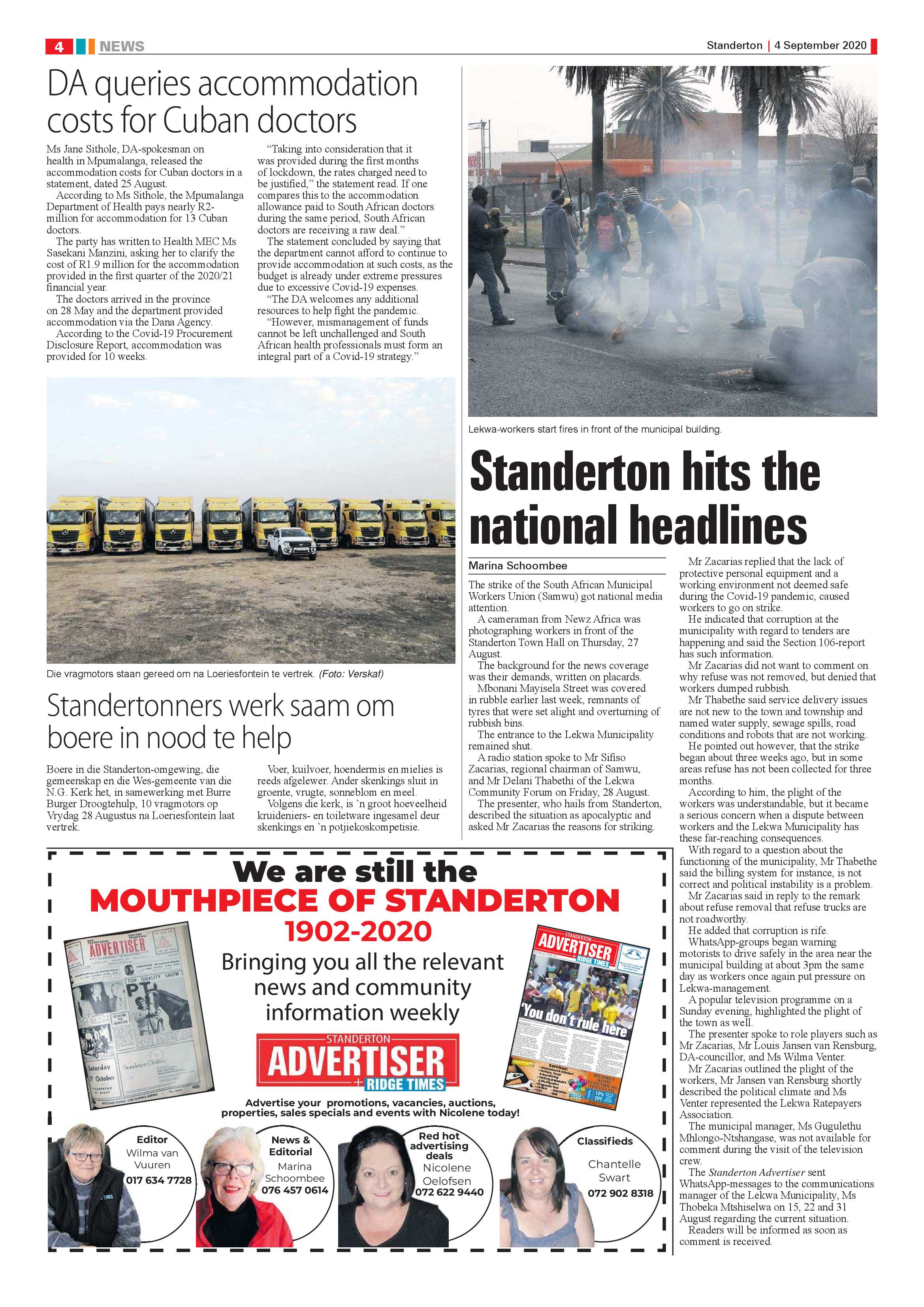 Standerton Advertiser 4 September 2020 page 4