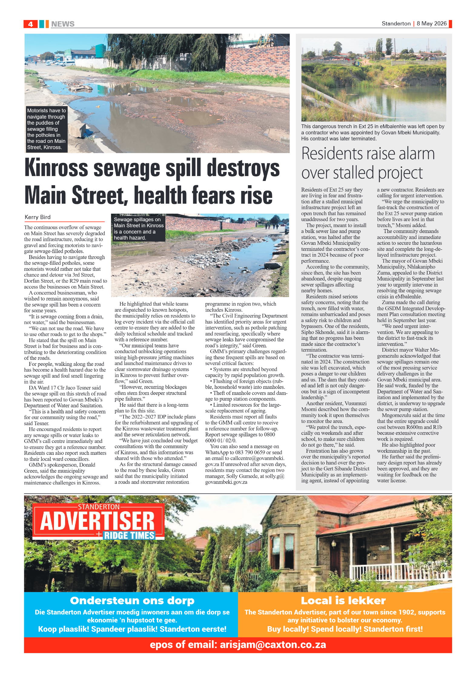 Standerton Advertiser 8 May 2026 page 4