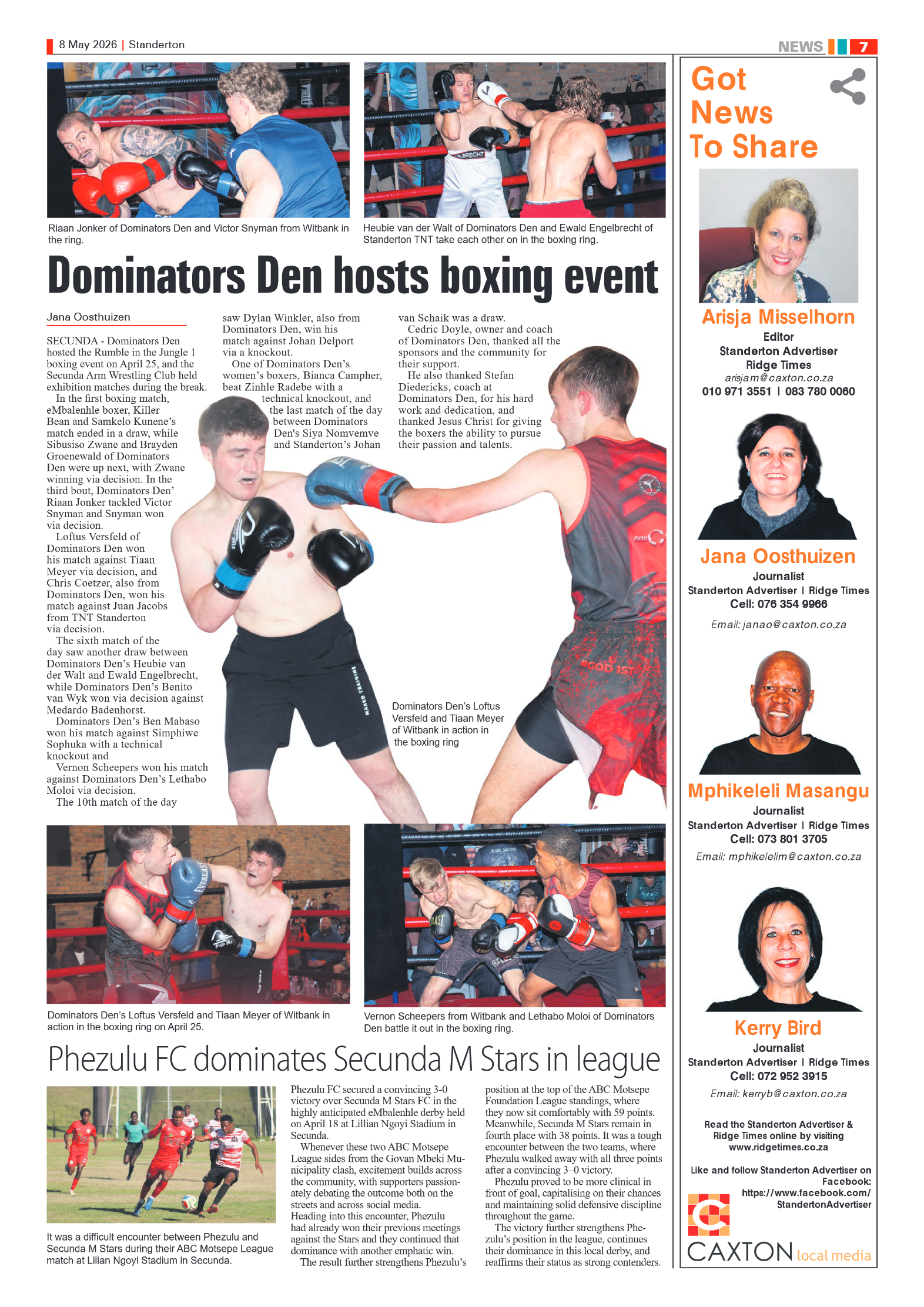 Standerton Advertiser 8 May 2026 page 7