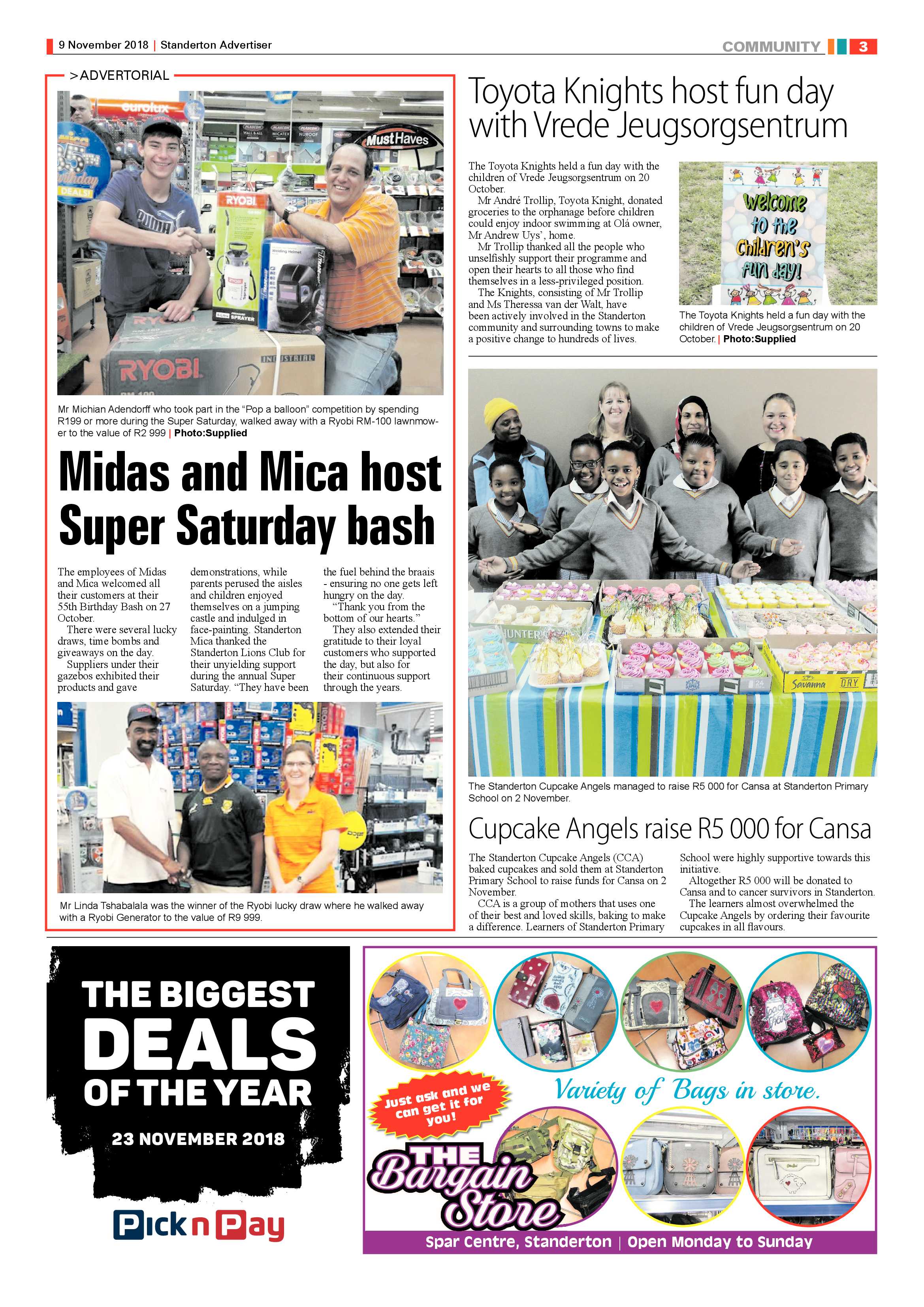 Standerton Advertiser 9 November 2018 page 3