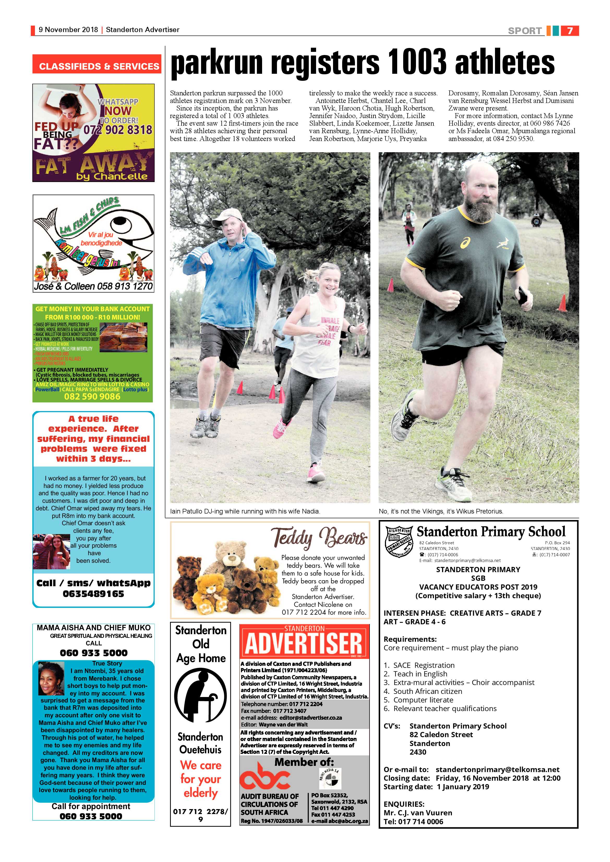 Standerton Advertiser 9 November 2018 page 7