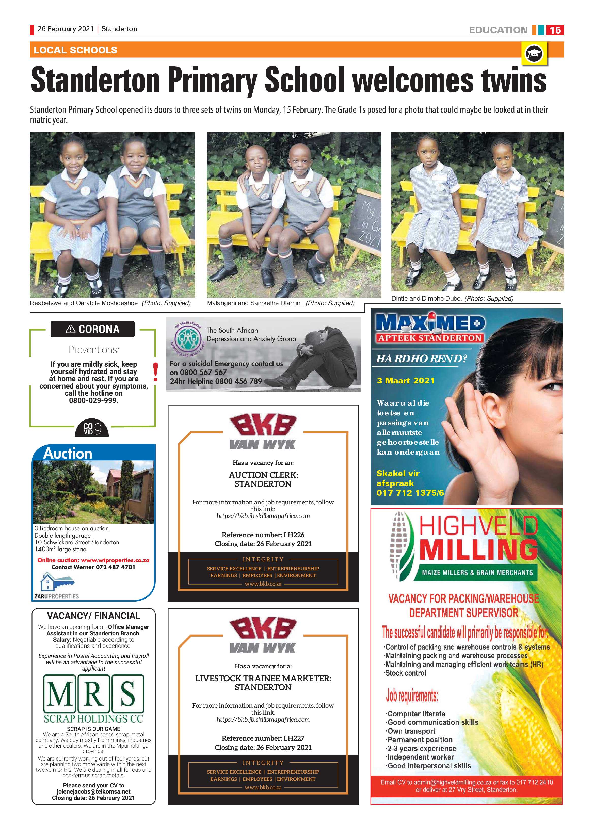 Standerton Advertiser 26 February 2021 page 15
