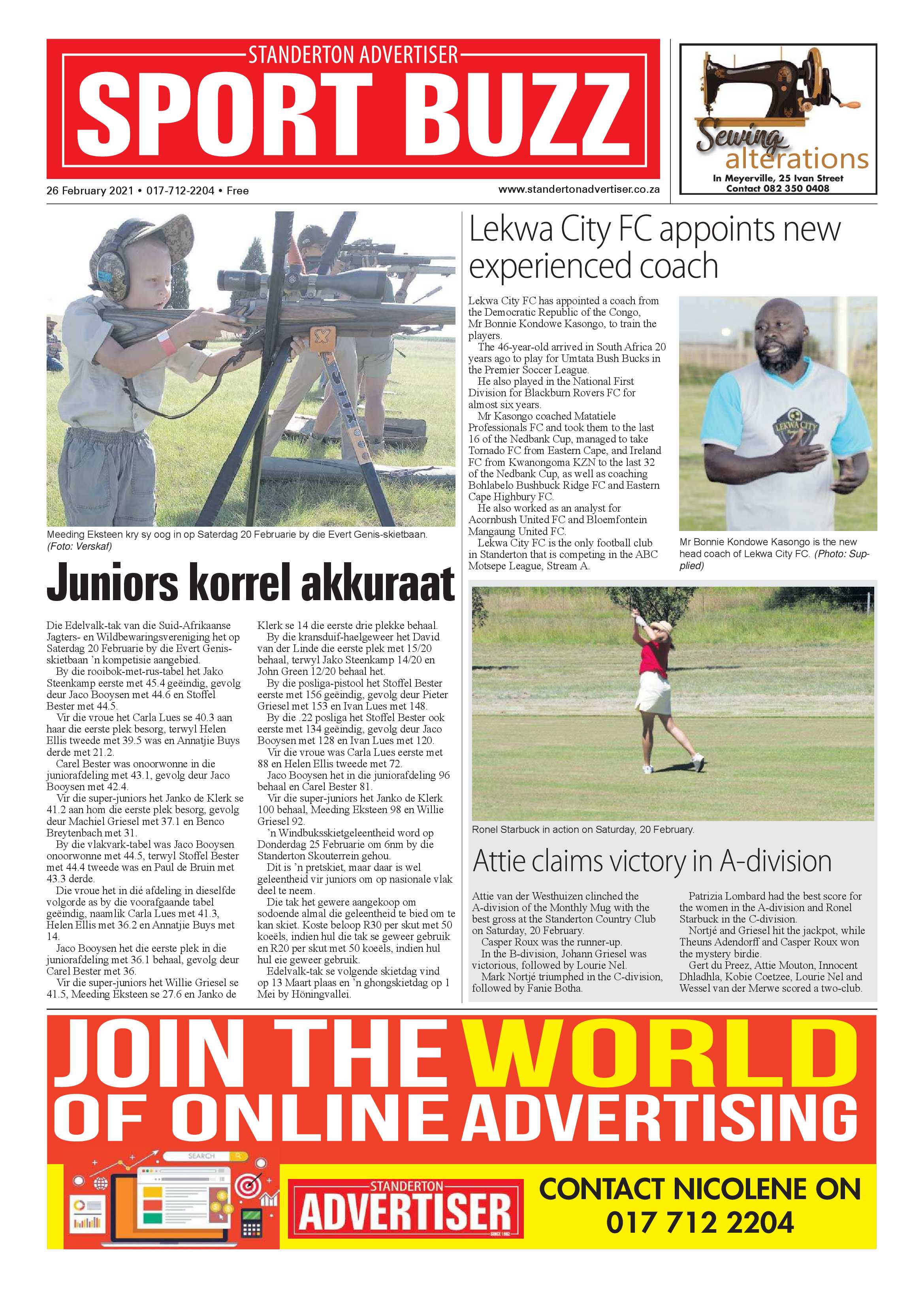 Standerton Advertiser 26 February 2021 page 16