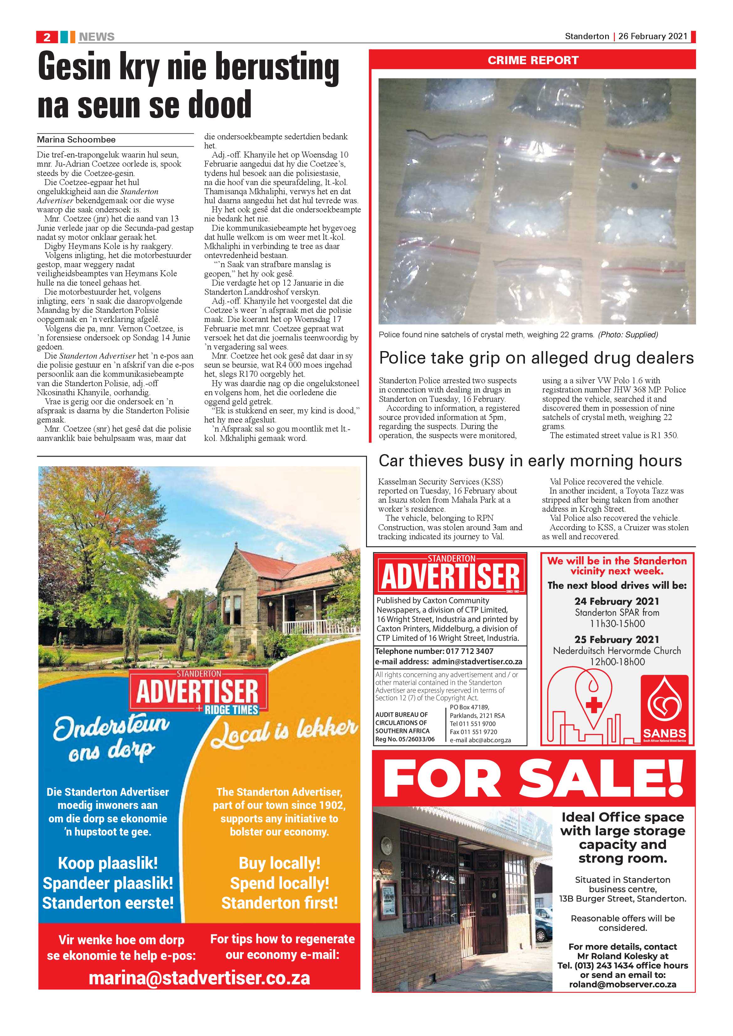 Standerton Advertiser 26 February 2021 page 2