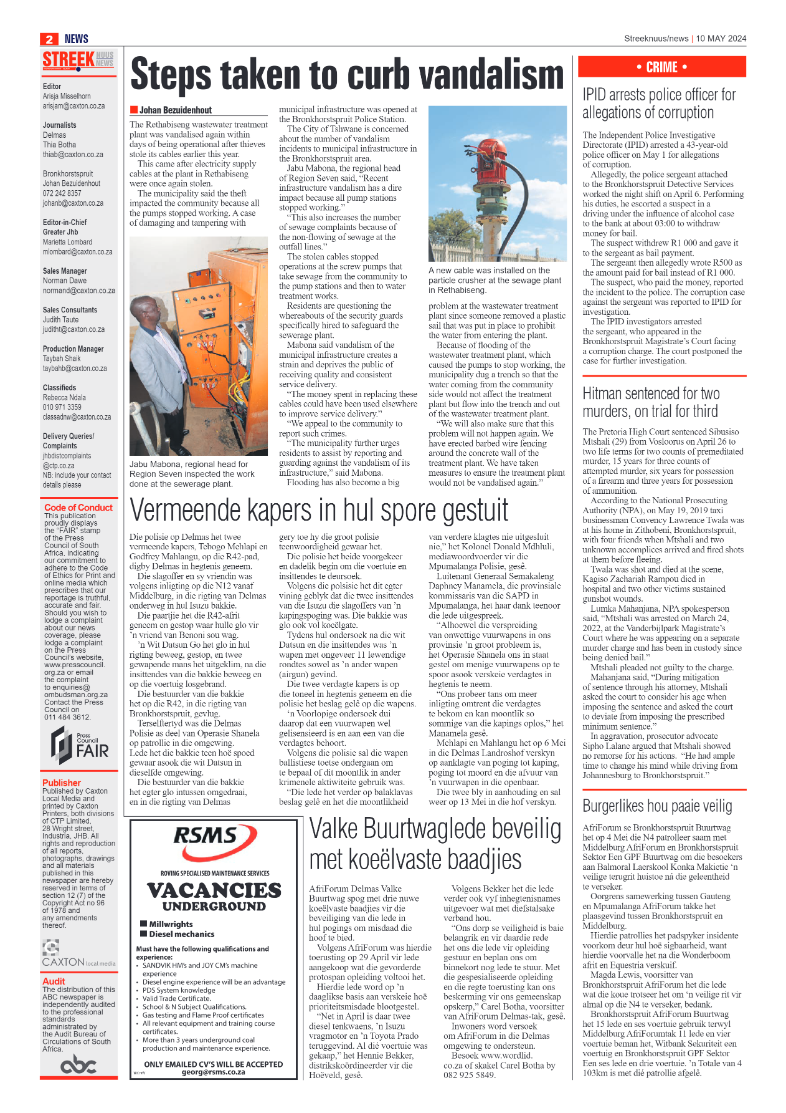Streeknuus 11 May 2024 page 2