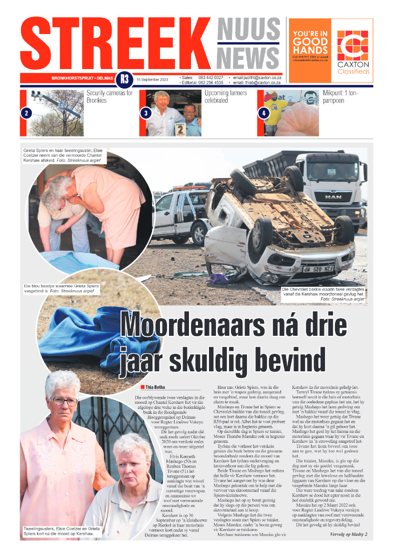 Streeknuus 15 September 2023 page 1