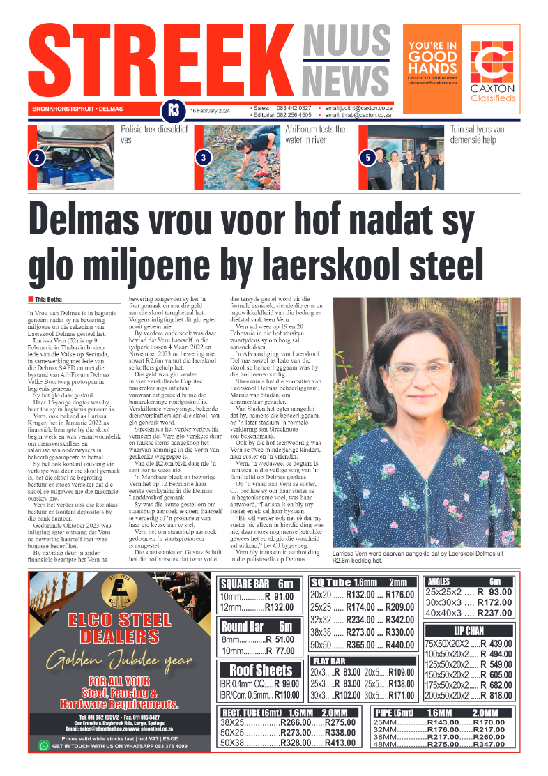 Streeknuus 17 February 2024 page 1