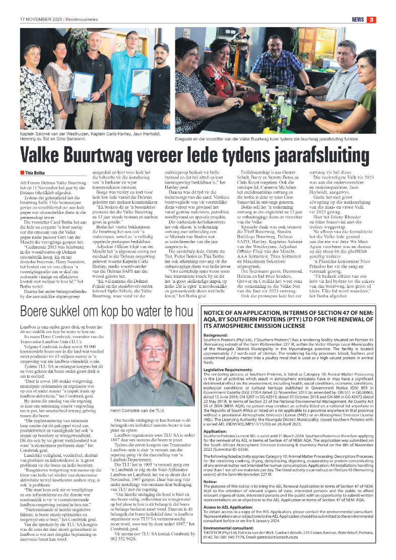 Streeknuus 17 November 2023 page 3