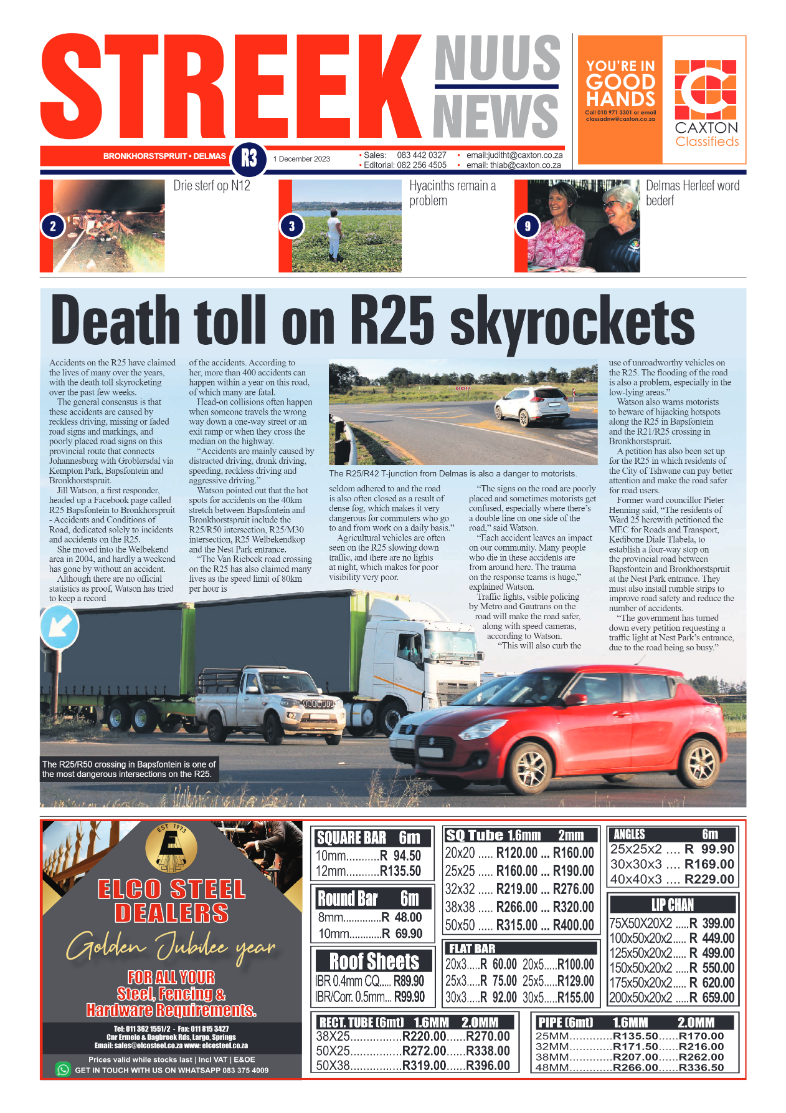 Streeknuus 1 December 2023 page 1