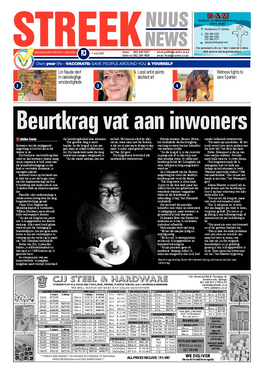 Streeknuus 1 July 2022 page 1