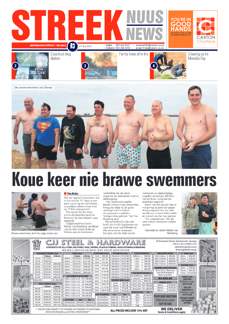 Streeknuus 21 July 2023 page 1