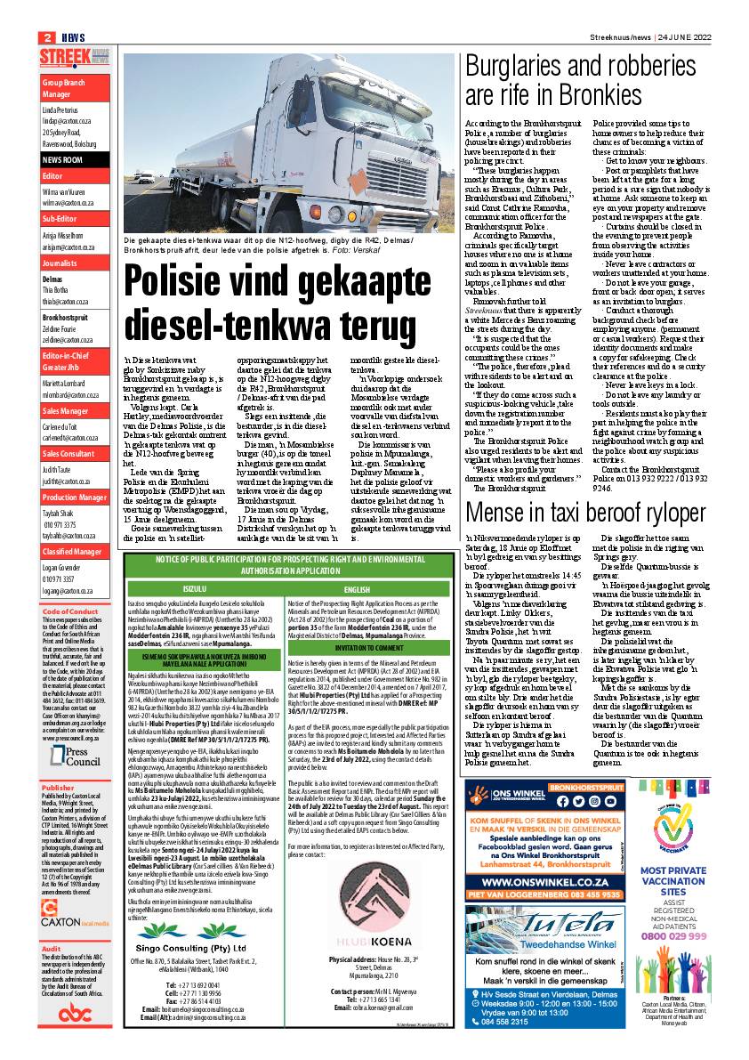Streeknuus 24 June 2022 page 2
