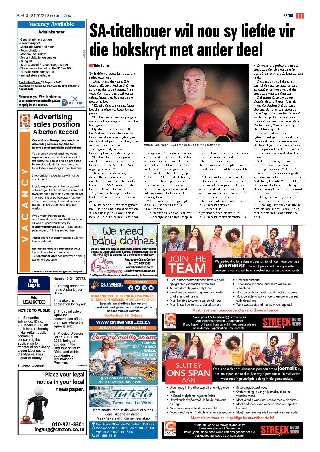 Streeknuus 26 Aug 2022 page 11