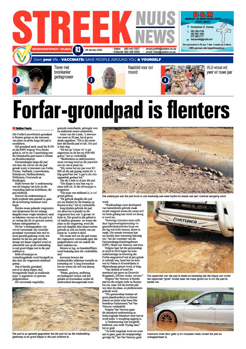 Streeknuus 28 January 2022 page 1