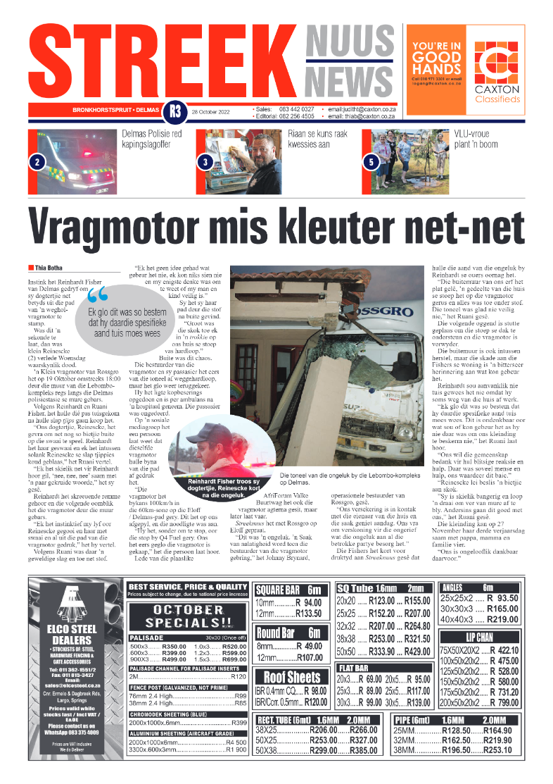 Streeknuus 28 Oct 2022 page 1