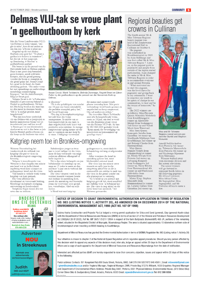 Streeknuus 28 Oct 2022 page 5