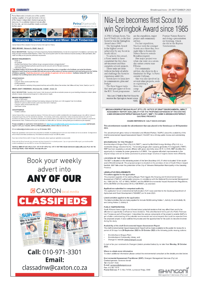 Streeknuus 29 September 2023 page 6