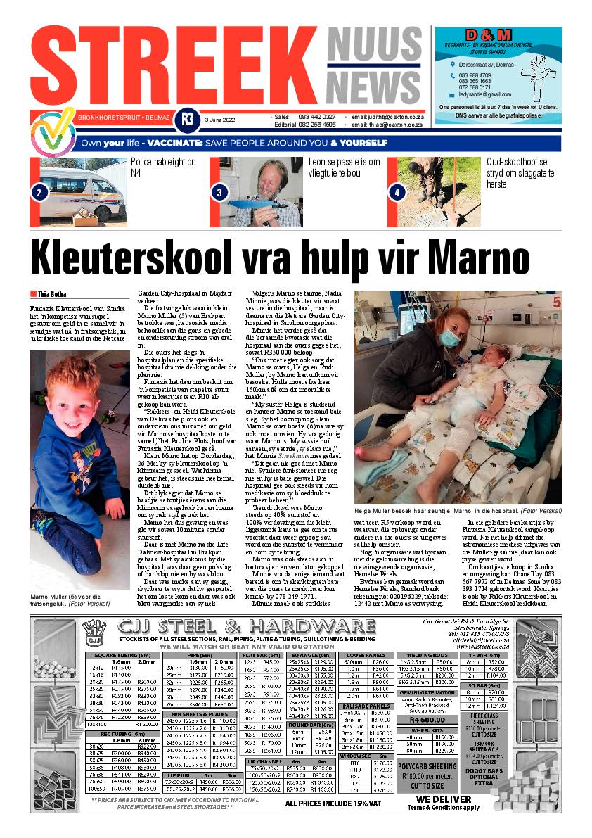 Streeknuus 3 June 2022 page 1
