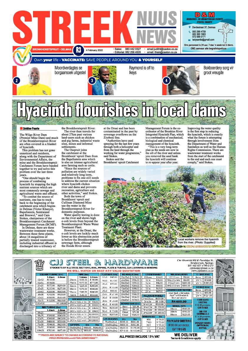 Streeknuus 4 February 2022 page 1