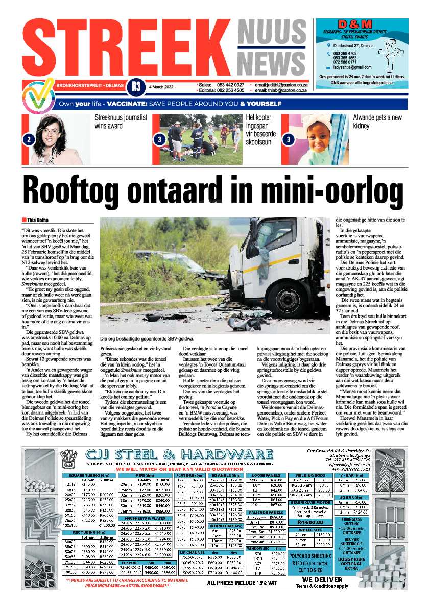 Streeknuus 4 March 2022 page 1