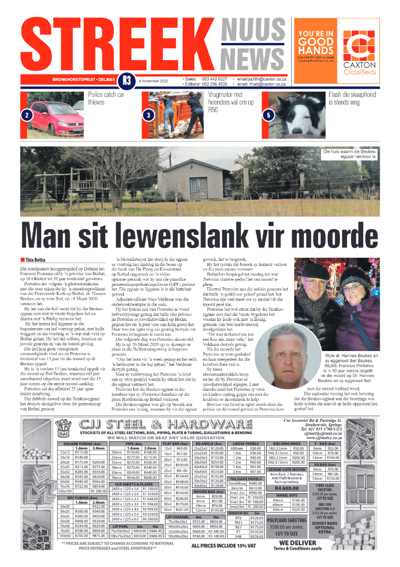 Streeknuus 4 Nov 2022 page 1