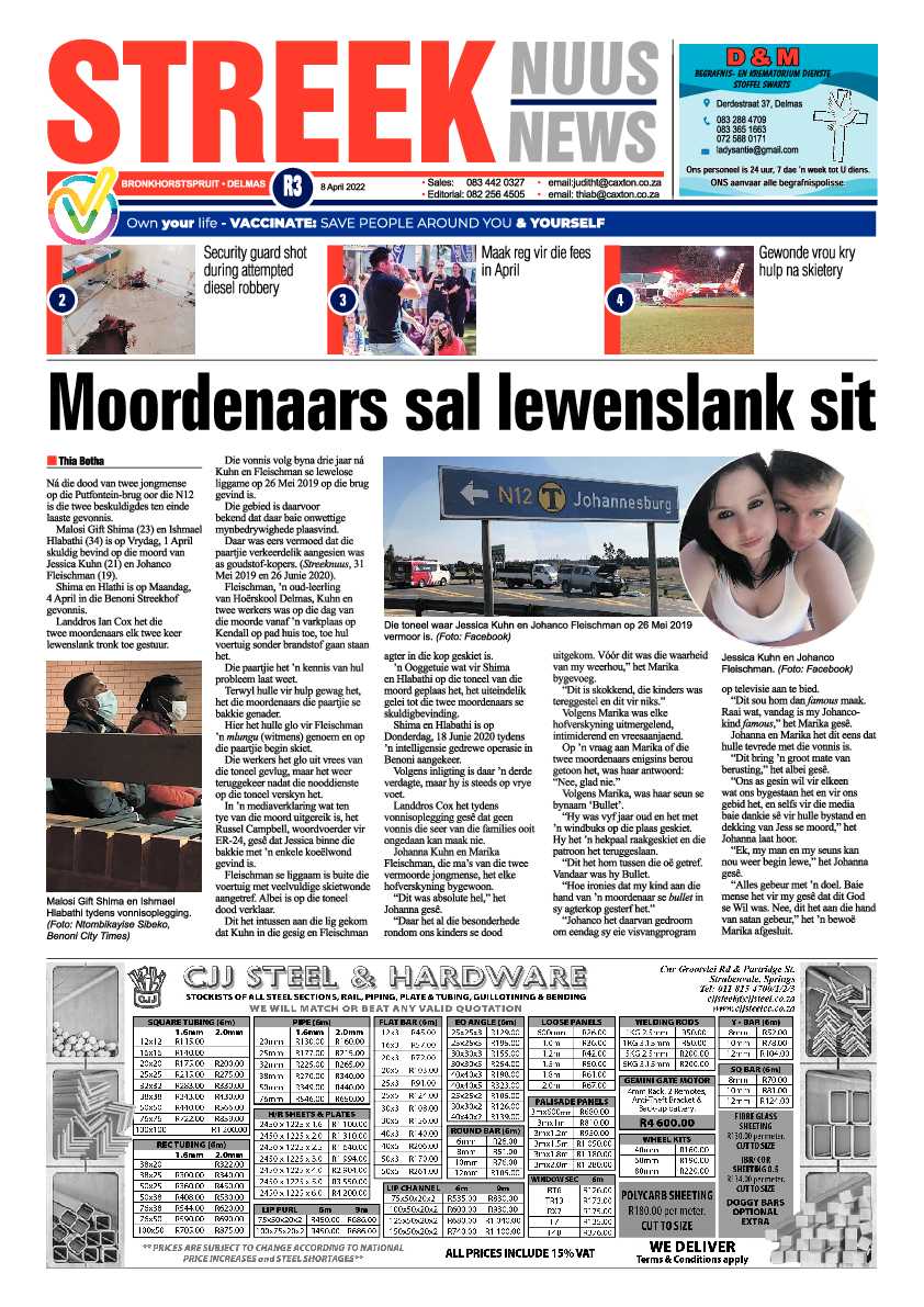 Streeknuus 8 April 2022 page 1