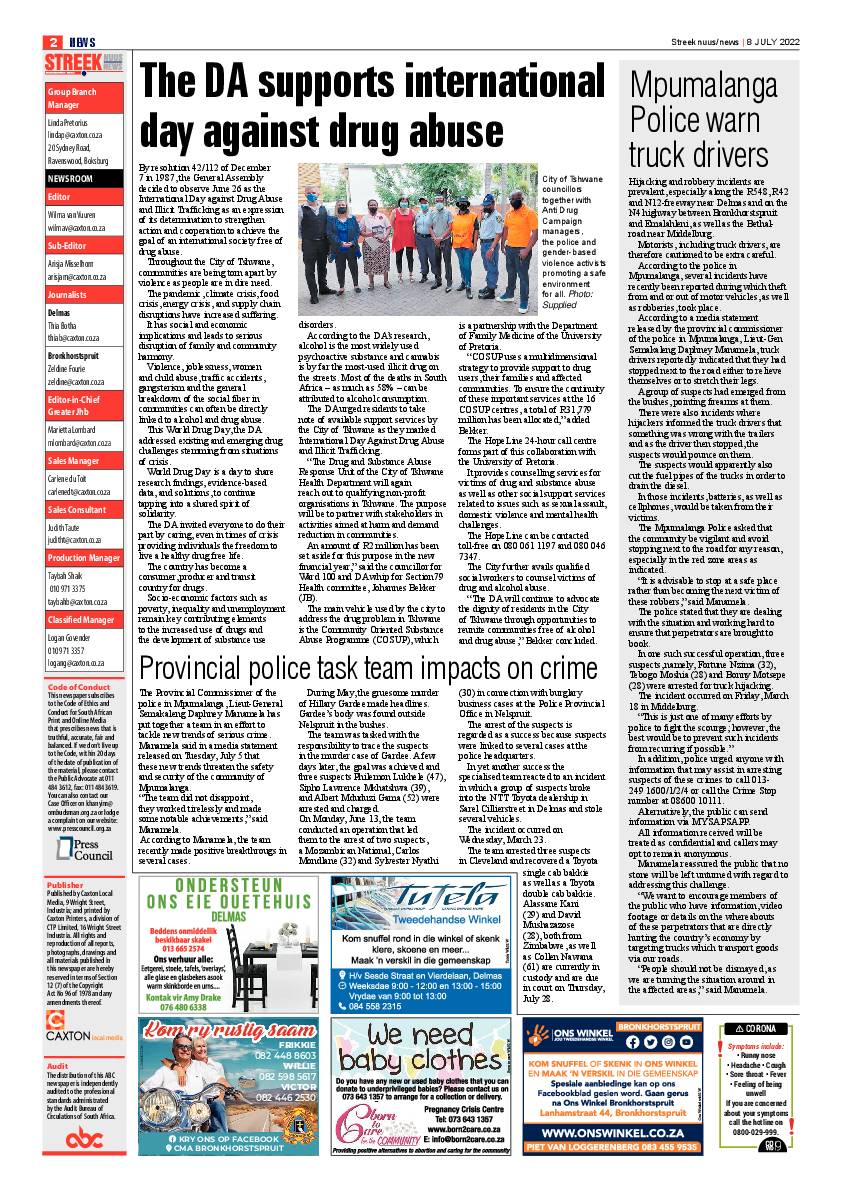 Streeknuus 8 July 2022 page 2