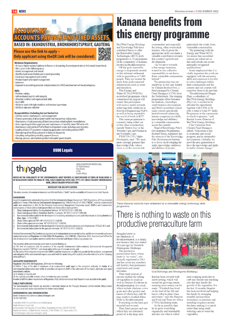 Streeknuus 9 Dec 2022 page 14