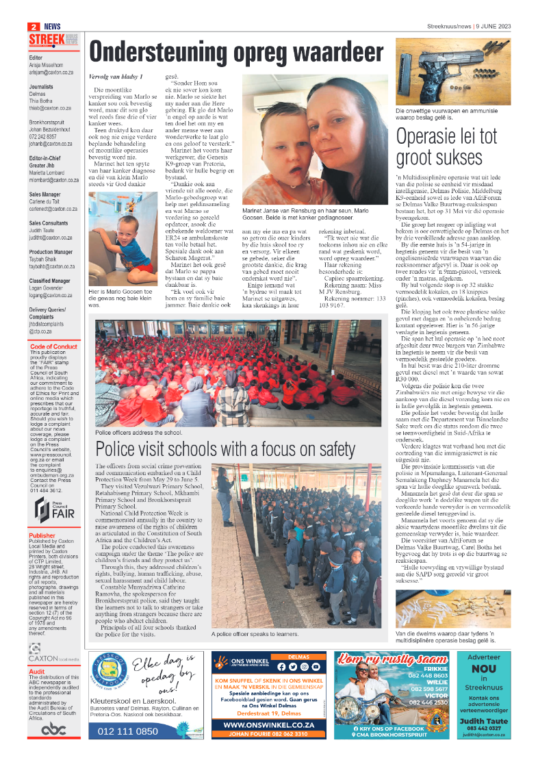 Streeknuus 9 June 2023 page 2